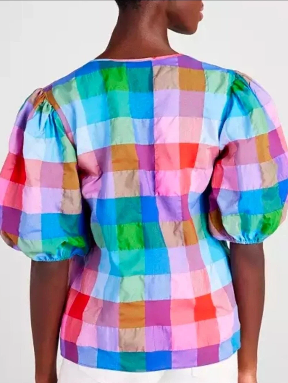 Kate Spade Madras Blouse. Size S